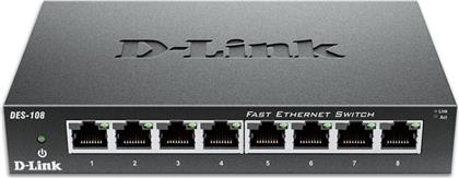 DES-108 215-0138 UNMANAGED FAST ETHERNET (100 MBPS) 8-PORT D LINK