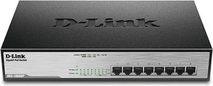 DGS-1008MP NETWORK SWITCH UNMANAGED GIGABIT ETHERNET (1000 MBPS) POE SUPPORT 1U D LINK