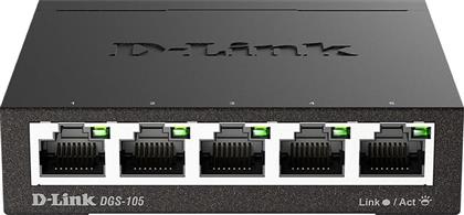 DGS-105 NETWORK SWITCH UNMANAGED L2 GIGABIT ETHERNET (1000 MBPS) 5-PORT D LINK