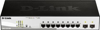 DGS-1210-08P NETWORK SWITCH L2 GIGABIT ETHERNET (10/100/1000) BLACK POWER OVER ETHERNET (POE) D LINK