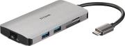 DUB-M810 8-IN-1 USB-C HUB WITH HDMI/ETHERNET/CARD READER/POWER DELIVERY D LINK από το e-SHOP