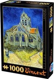 VINCENT VAN GOGH-THE CHURCH AT AUVERS 1000 ΚΟΜΜΑΤΙΑ (66916-10) D TOYS