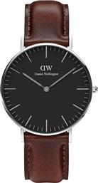 ΡΟΛΟΙ CLASSIC BLACK DURHAM 36 ΧΡΩΜΑ: ΚΑΦΕ, DW00100143 DANIEL WELLINGTON