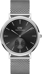 ΡΟΛΟΙ CLASSIC MULTI-EYE STERLING ONYX DW00100711 ΑΣΗΜΙ DANIEL WELLINGTON