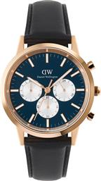 ΡΟΛΟΙ ICONIC CHRONOGRAPH ST MAWES ARCTIC PANDA DW00100877 ΜΑΥΡΟ DANIEL WELLINGTON