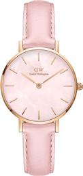 ΡΟΛΟΙ PETITE 28 PINK LEATHER ΧΡΩΜΑ: ΡΟΖ DANIEL WELLINGTON