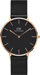 ΡΟΛΟΙ PETITE ASHFIELD DW00100307 ΜΑΥΡΟ DANIEL WELLINGTON