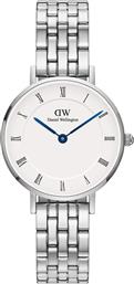 ΡΟΛΟΙ PETITE ROMAN NUMERALS 5-LINK DW00100685 ΑΣΗΜΙ DANIEL WELLINGTON