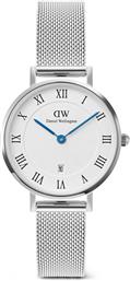 ΡΟΛΟΙ PETITE ROMAN NUMERALS DW00100858 ΑΣΗΜΙ DANIEL WELLINGTON