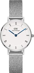 ΡΟΛΟΙ PETITE ROMAN NUMERALS STERLING DW00100684 ΑΣΗΜΙ DANIEL WELLINGTON