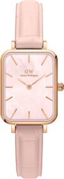 ΡΟΛΟΙ QUADRO PRESSED DW00100508 ΡΟΖ ΧΡΥΣΟ DANIEL WELLINGTON από το EPAPOUTSIA