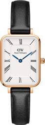 ΡΟΛΟΙ QUADRO ROMAN NUMERALS SHEFFIELD DW00100689 ΜΑΥΡΟ DANIEL WELLINGTON