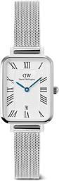 ΡΟΛΟΙ QUADRO STERLING ROMAN NUMERALS DW00100863 ΑΣΗΜΙ DANIEL WELLINGTON
