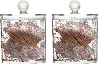 ΜΠΑΤΟΝΕΤΕΣ ΣΕ ΔΟΧΕΙΟ BUTTERFLY 250-PACK ΧΡΩΜΑ: ΔΙΑΦΑΝΟ DANIELLE BEAUTY