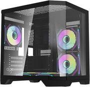 COMPUTER CASE FT350 + 5 ARGB FANS (BLACK) DARKFLASH