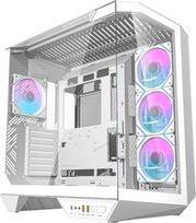 DY470 COMPUTER CASE (WHITE) + 4 FANS + GPU HOLDER DARKFLASH