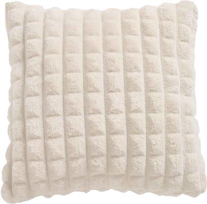 ΔΙΑΚΟΣΜΗΤΙΚΟ ΜΑΞΙΛΑΡΙ FLEECE (40X40) 1356 IVORY DAS HOME