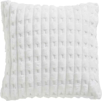 ΔΙΑΚΟΣΜΗΤΙΚΟ ΜΑΞΙΛΑΡΙ FLEECE (40X40) SHERPA 1176 WHITE DAS HOME από το SPITISHOP