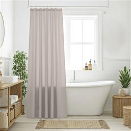 ΚΟΥΡΤΙΝΑ ΜΠΑΝΙΟΥ 0808 TAUPE (180X200CM) DAS HOME
