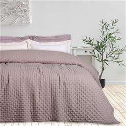 ΚΟΥΒΕΡΛΙ KING SIZE (240X250) HAPPY 9628 TAUPE DAS HOME από το SPITISHOP