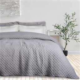 ΚΟΥΒΕΡΛΙ KING SIZE (240X250) HAPPY 9630 GREY DAS HOME από το SPITISHOP