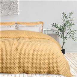 ΚΟΥΒΕΡΛΙ KING SIZE (240X250) HAPPY 9631 OCHRE DAS HOME από το SPITISHOP