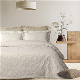ΚΟΥΒΕΡΛΙ KING SIZE HAPPY 0288 WHITE (240X250CM) DAS HOME