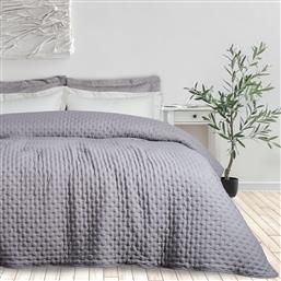 ΚΟΥΒΕΡΛΙ KING SIZE HAPPY 9630 GREY (240X250CM) DAS HOME