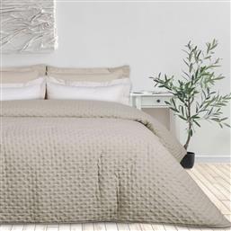 ΚΟΥΒΕΡΛΙ KING SIZE HAPPY 9652 LIGHT TAUPE (240X250CM) DAS HOME