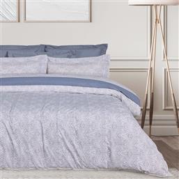ΚΟΥΒΕΡΛΙ KING SIZE PRESTIGE 1693 BLUE/GREY (230X250CM) DAS HOME