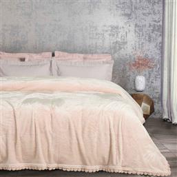 ΚΟΥΒΕΡΤΑ FLEECE ΥΠΕΡΔΙΠΛΗ (220X240) 1185 PINK DAS HOME