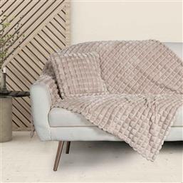 ΚΟΥΒΕΡΤΑ FLEECE ΜΟΝΗ (160X220) 1357 TAUPE DAS HOME