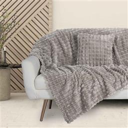 ΚΟΥΒΕΡΤΑ FLEECE ΜΟΝΗ (160X220) 1359 GREY DAS HOME