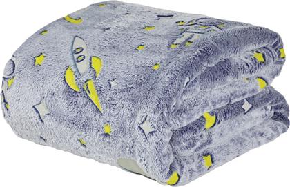 ΚΟΥΒΕΡΤΑ FLEECE RELAX 4863 ΜΠΛΕ 160Χ220CM DAS HOME