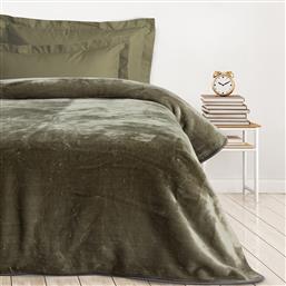 ΚΟΥΒΕΡΤΑ ΒΕΛΟΥΤΕ ΜΟΝΗ (160X220) VELOUR 0290 GREY DAS HOME