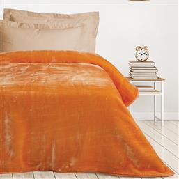 ΚΟΥΒΕΡΤΑ ΒΕΛΟΥΤΕ ΜΟΝΗ (160X220) VELOUR 0297 SALMON DAS HOME