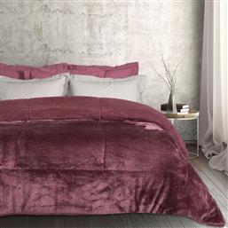 ΚΟΥΒΕΡΤΟΠΑΠΛΩΜΑ ΜΟΝΟ SHERPA 1184 DARK LILAC 160Χ220CM DAS HOME