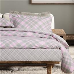 ΠΑΠΛΩΜΑΤΟΘΗΚΗ ΥΠΕΡΔΙΠΛΗ CASUAL 5436 MINT/PINK 3ΤΜΧ 220Χ240CM DAS HOME