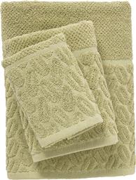 ΠΕΤΣΕΤΕΣ ΜΠΑΝΙΟΥ (ΣΕΤ 3ΤΜΧ) BEST LINE 0782 OLIVE 550GSM DAS HOME