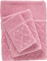 ΠΕΤΣΕΤΕΣ ΜΠΑΝΙΟΥ (ΣΕΤ 3ΤΜΧ) BEST LINE 0791 PINK 550GSM DAS HOME