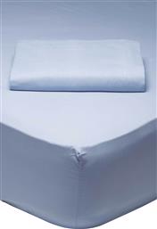 ΣΕΝΤΟΝΙ ΗΜΙΔΙΠΛΟ ΜΕ ΛΑΣΤΙΧΟ ''1005 COLOUR BEST'' 120 X 200 + 35 CM - 422410041005 ΜΠΛΕ ΑΝΟΙΧΤΟ DAS HOME