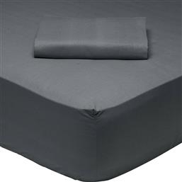 ΣΕΝΤΟΝΙ ΜΟΝΟ BEST LINE 1007 ΣΚΟΥΡΟ ΓΚΡΙ 110Χ200CM DAS HOME