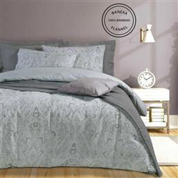 ΣΕΝΤΟΝΙΑ ΥΠΕΡΔΙΠΛΑ HAPPY FLANNEL 9526 ΓΚΡΙ 230X260CM DAS HOME