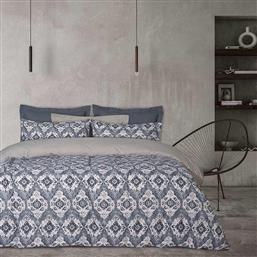 ΣΕΝΤΟΝΙΑ ΜΟΝΑ FLANNEL 9617 ΕΚΡΟΥ ΜΠΛΕ ΣΠΑΓΓΙ ΧΩΡΙΣ ΛΑΣΤΙΧΟ 170X260CM DAS HOME