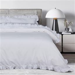 ΣΕΤ ΠΑΠΛΩΜΑΤΟΘΗΚΗ ΥΠΕΡΔΙΠΛΗ DAILY 3174 WHITE (220X240CM) DAS HOME