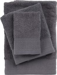 ΣΕΤ ΠΕΤΣΕΤΕΣ BEST 0835 DARK GREY 3ΤΜΧ (30X50CM-50X90CM-70X140CM) DAS HOME