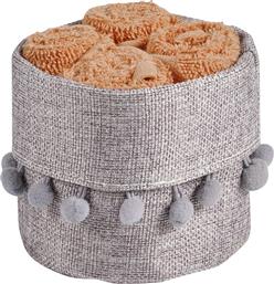 ΣΕΤ ΠΕΤΣΕΤΕΣ ΧΕΡΙΩΝ 4ΤΜΧ SOFT TERACOTTA ΜΕ ΚΑΛΑΘΙ 4013 (ΥΦΑΣΜΑ: ΒΑΜΒΑΚΙ 100%, ΧΡΩΜΑ: ΤΕΡΡΑΚΟΤΑ, ΜΕΓΕΘΟΣ: ΧΕΡΙΩΝ ) - - 530708004013 DAS HOME