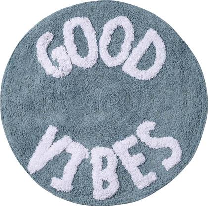 ΤΑΠΕΤΟ ΜΠΑΝΙΟΥ 0680 GOOD VIBES ΜΠΛΕ Φ60 DAS HOME