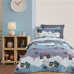 ΚΟΥΒΕΡΛΙ MICROFIBER ΜΟΝΟ 160X240ΕΚ. KID LINE 4926 ΠΡΑΣΙΝΟ-ΓΚΡΙ (ΥΦΑΣΜΑ: MICROFIBER, ΧΡΩΜΑ: ΓΚΡΙ) - - 402009104926 DAS KIDS