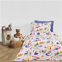 ΚΟΥΒΕΡΛΙ MICROFIBER ΜΟΝΟ 160X240ΕΚ. KID LINE 4927 ΜΠΛΕ-ΠΡΑΣΙΝΟ-ΛΕΥΚΟ (ΥΦΑΣΜΑ: MICROFIBER, ΧΡΩΜΑ: ΛΕΥΚΟ) - - 402009104927 DAS KIDS